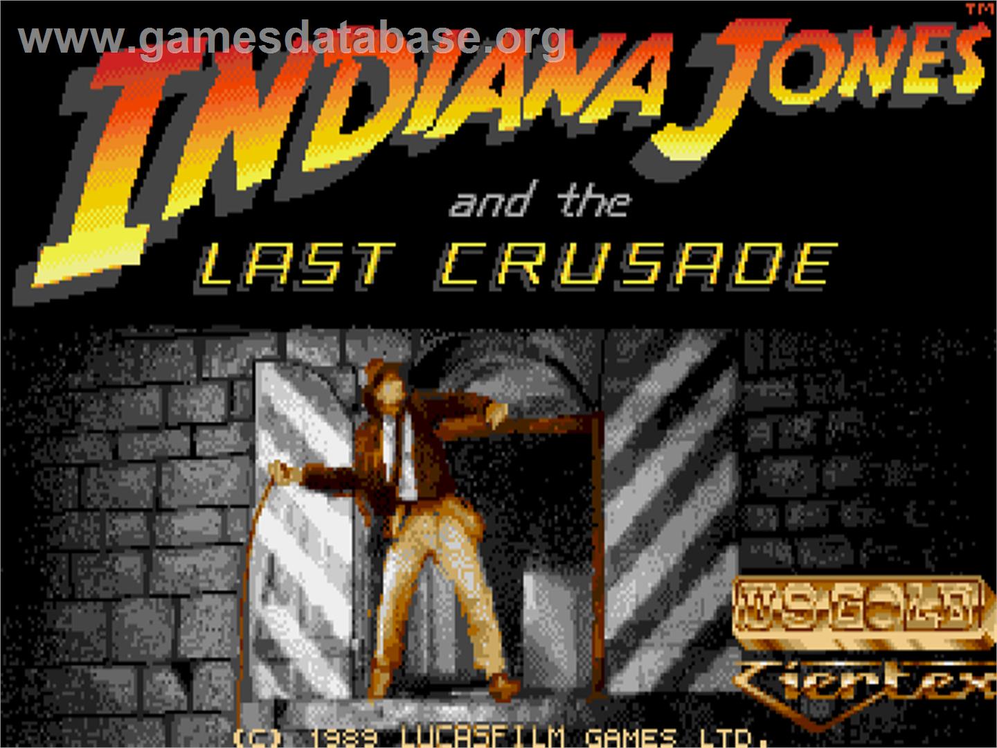 Indiana Jones And The Last Crusade - The Action Game - Atari ST - Artwork - Title Screen