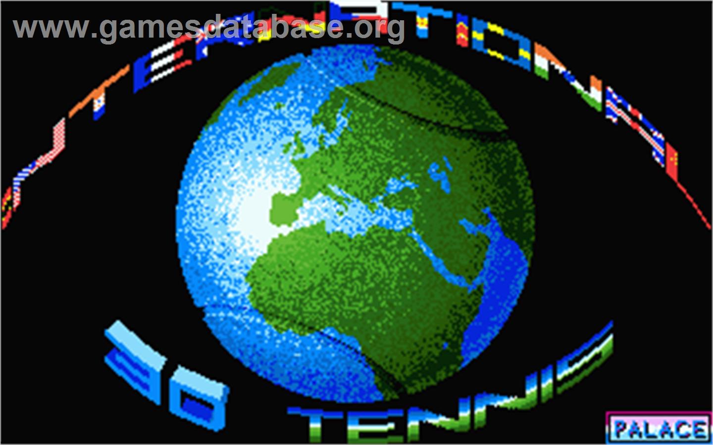 International 3D Tennis - Atari ST - Artwork - Title Screen