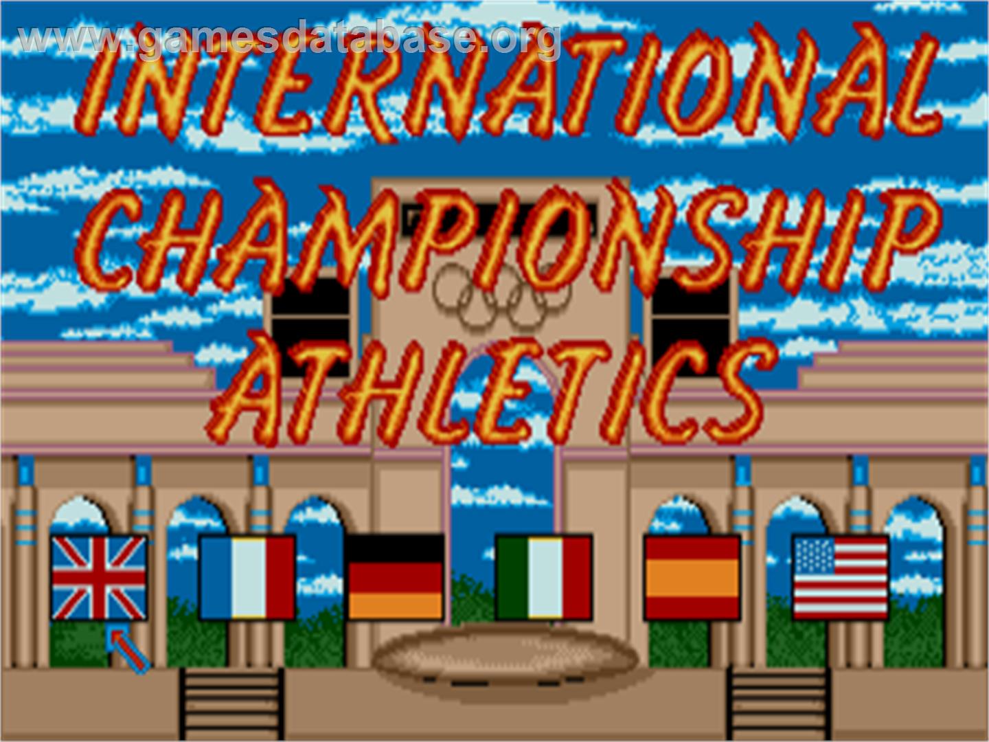 International Championship Athletics - Atari ST - Artwork - Title Screen