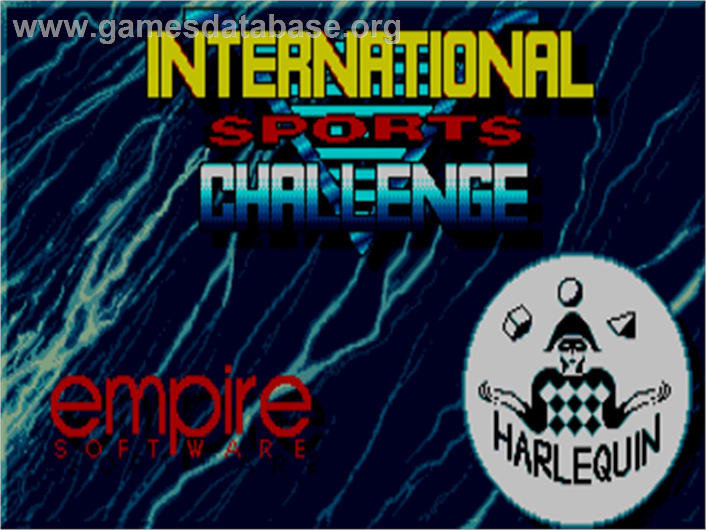 International Sports Challenge - Atari ST - Artwork - Title Screen