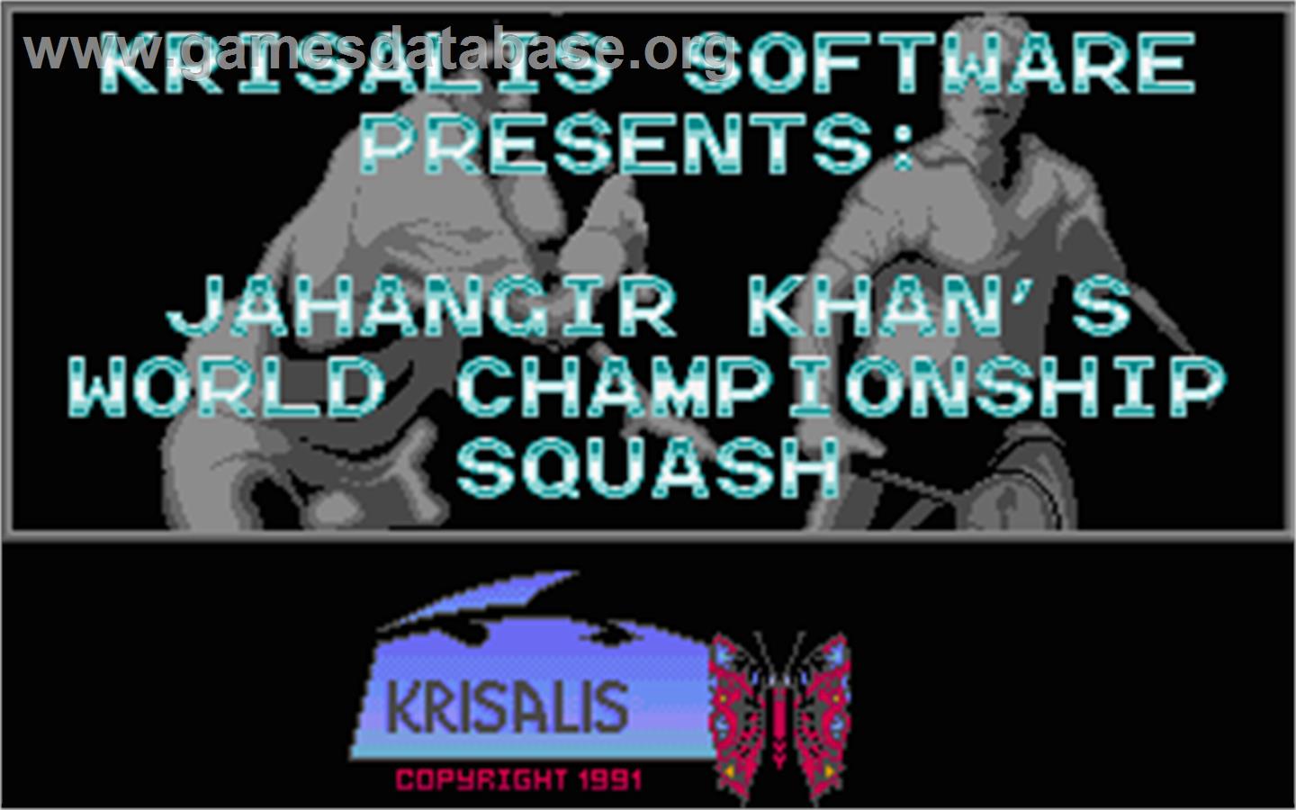 Jahangir Khan's World Championship Squash - Atari ST - Artwork - Title Screen