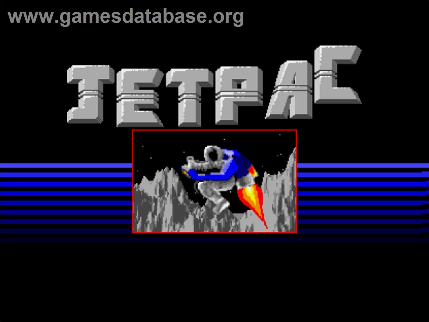 Jetpac - Atari ST - Artwork - Title Screen