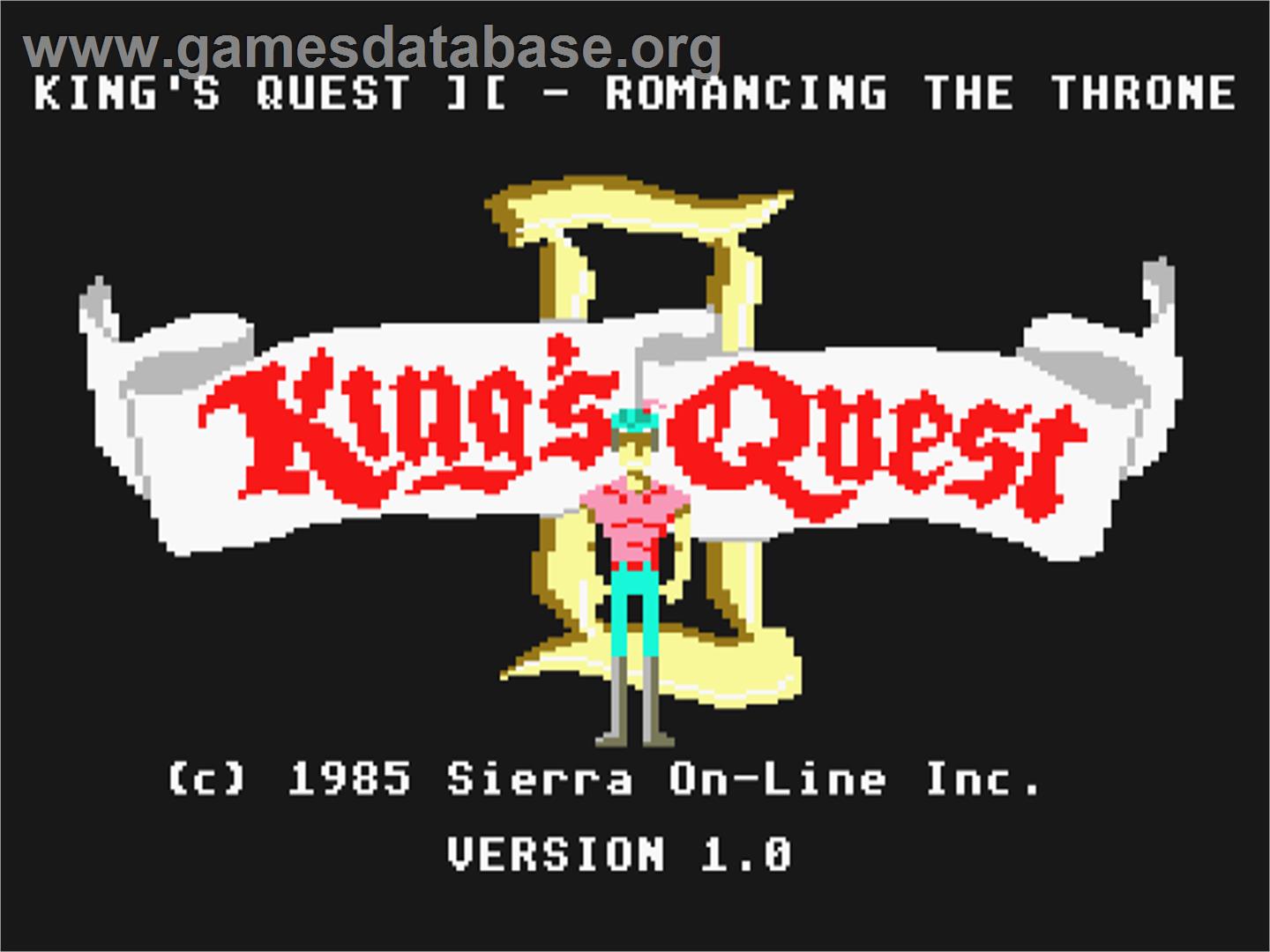 King's Quest 2 - Romancing The Throne - Atari ST - Artwork - Title Screen