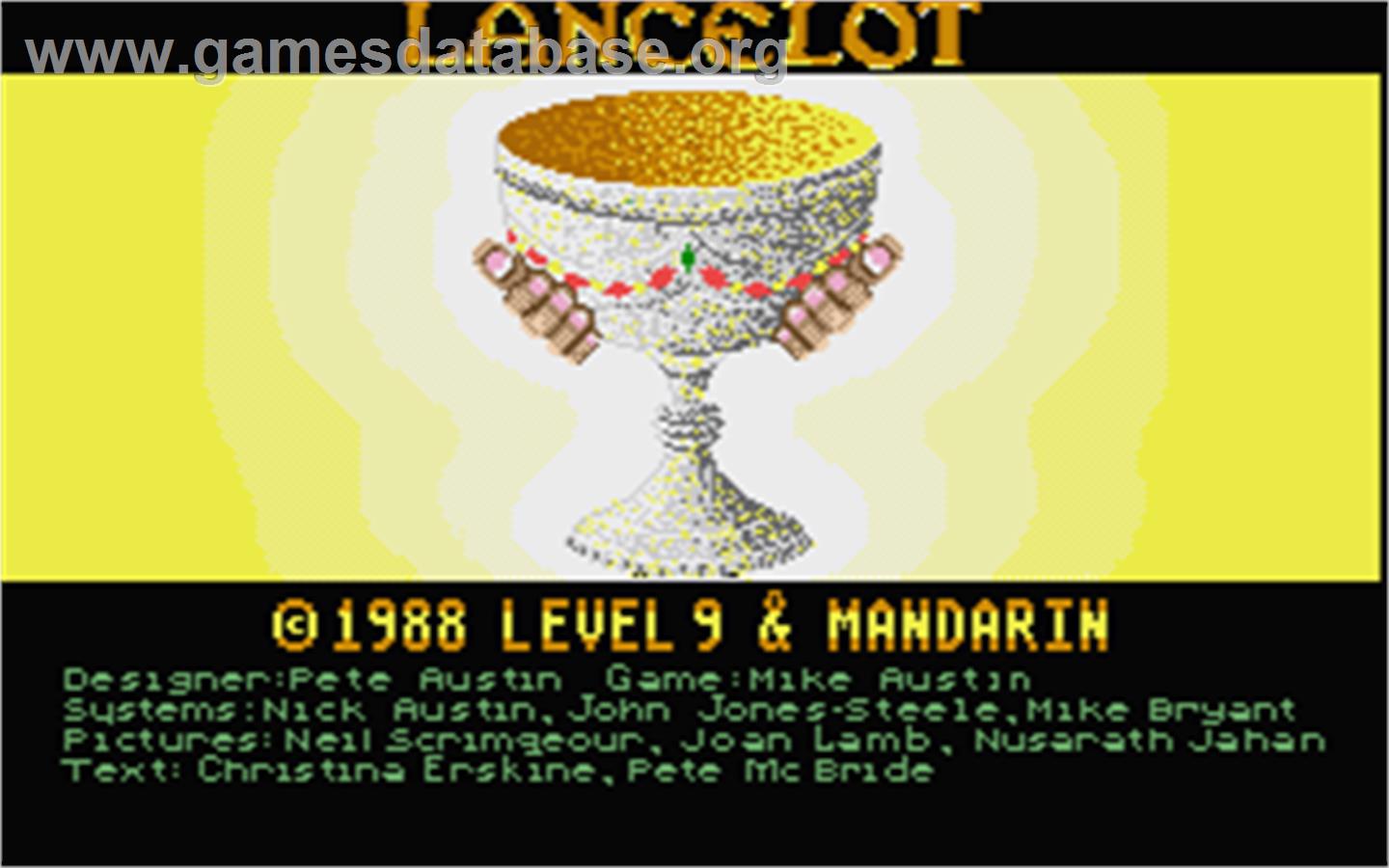 Lancelot - Atari ST - Artwork - Title Screen