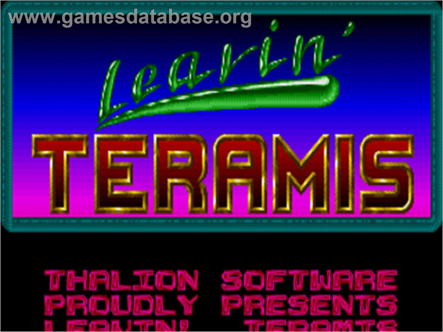 Leavin' Teramis - Atari ST - Artwork - Title Screen
