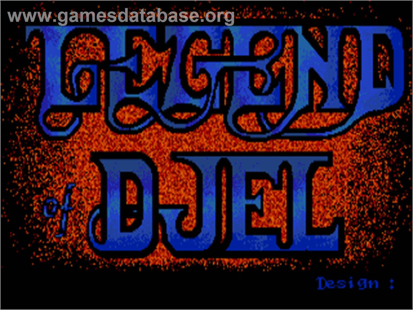 Legend Of Djel - Atari ST - Artwork - Title Screen
