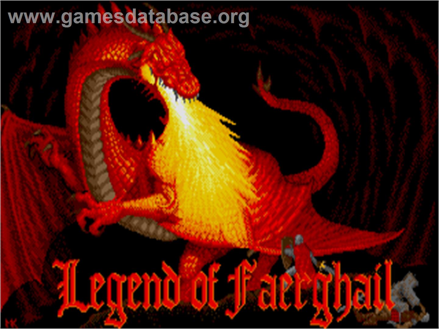 Legend Of Faerghail - Atari ST - Artwork - Title Screen