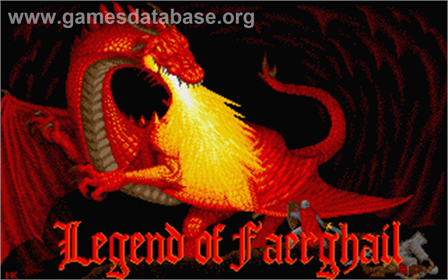 Legend of Faerghail - Atari ST - Artwork - Title Screen