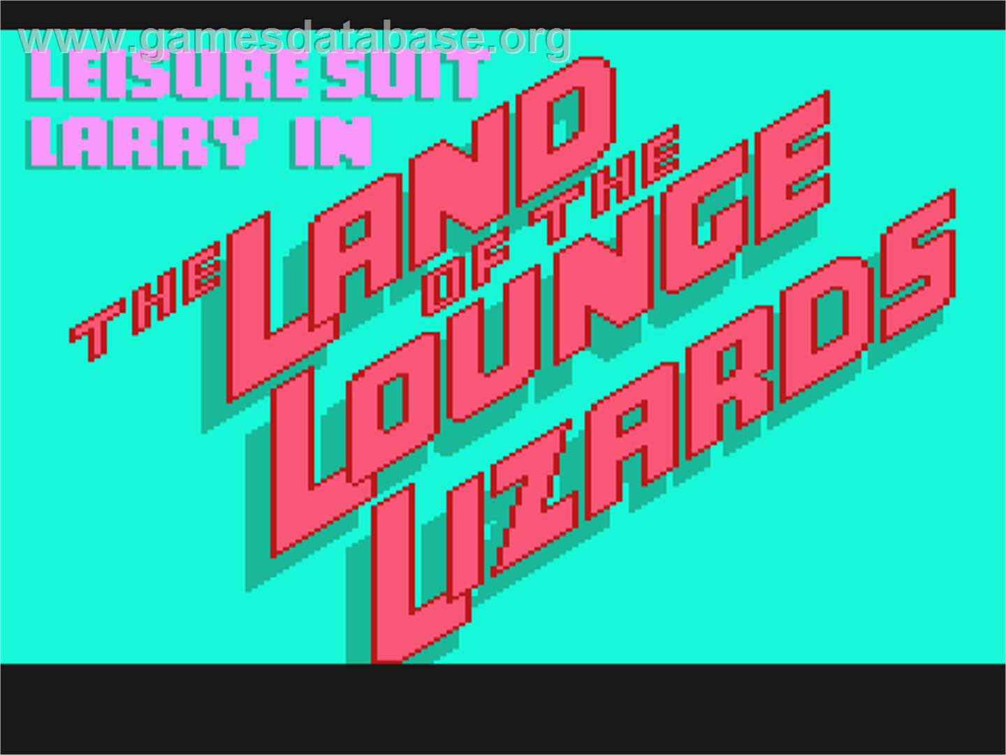 Leisure Suit Larry in the Land of the Lounge Lizards - Atari ST - Artwork - Title Screen