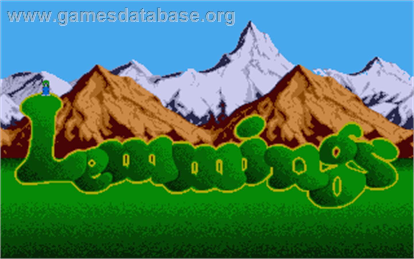 Lemmings - Atari ST - Artwork - Title Screen