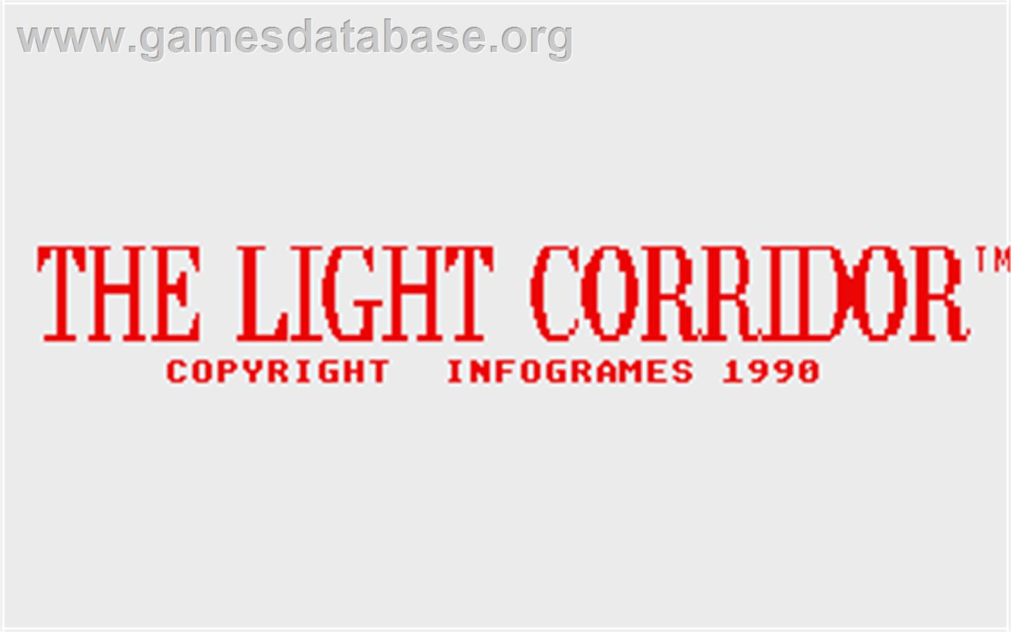 Light Corridor - Atari ST - Artwork - Title Screen