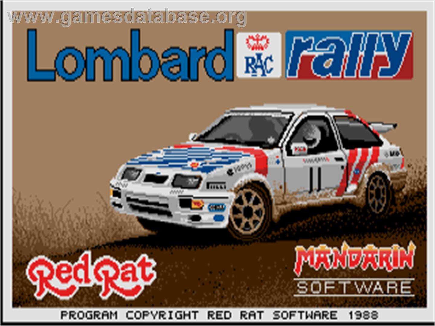Lombard RAC Rally - Atari ST - Artwork - Title Screen