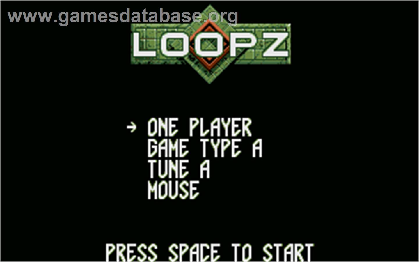 Loopz - Atari ST - Artwork - Title Screen