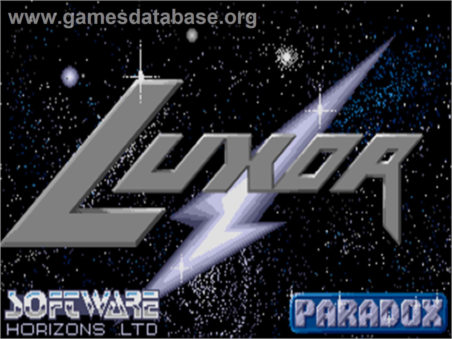 Luxor - Atari ST - Artwork - Title Screen