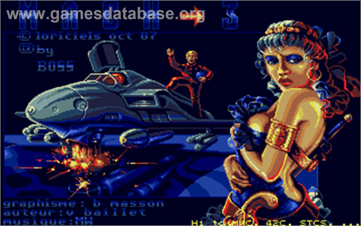 Mach 3 - Atari ST - Artwork - Title Screen