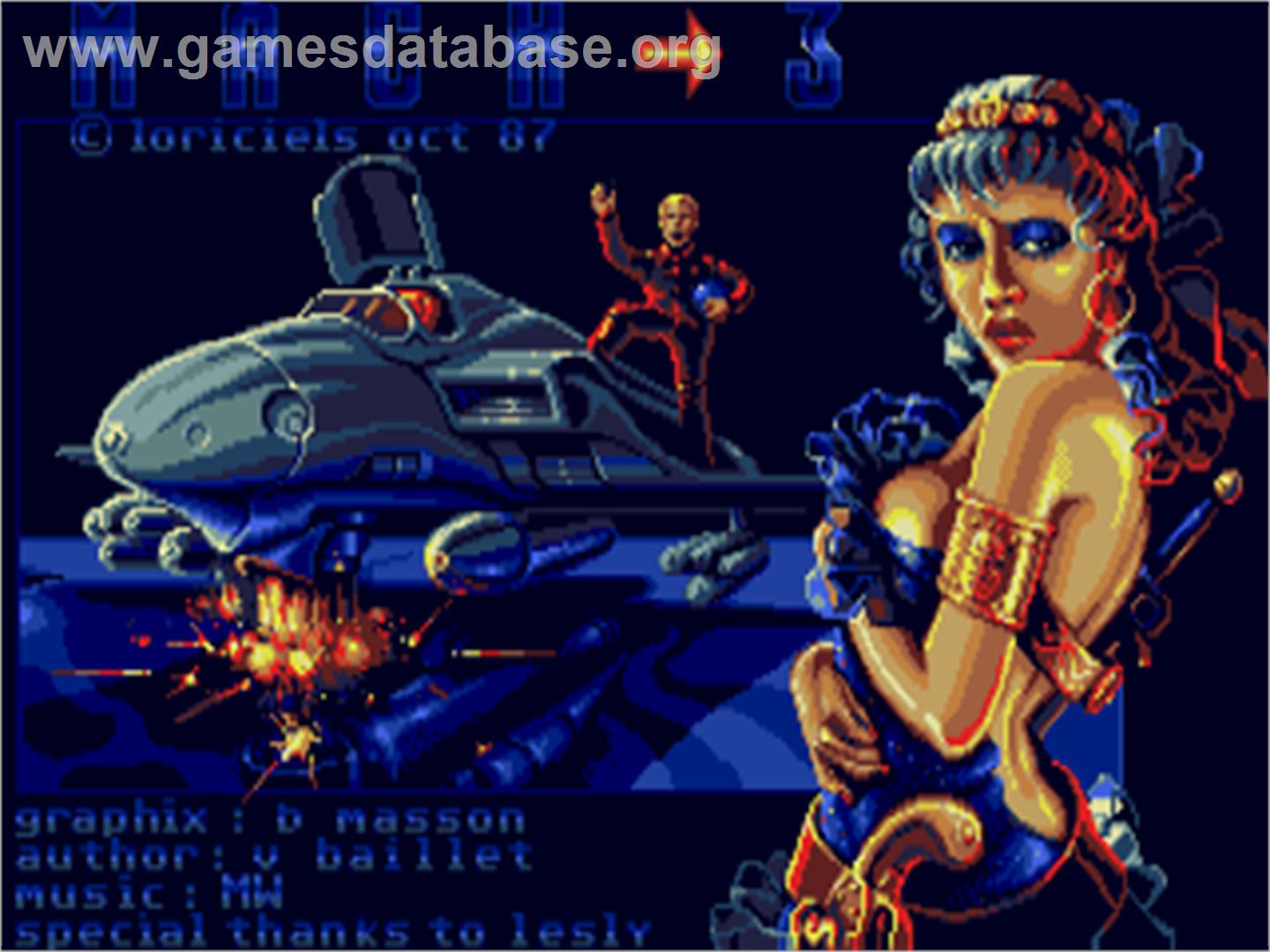 Mach 3 - Atari ST - Artwork - Title Screen
