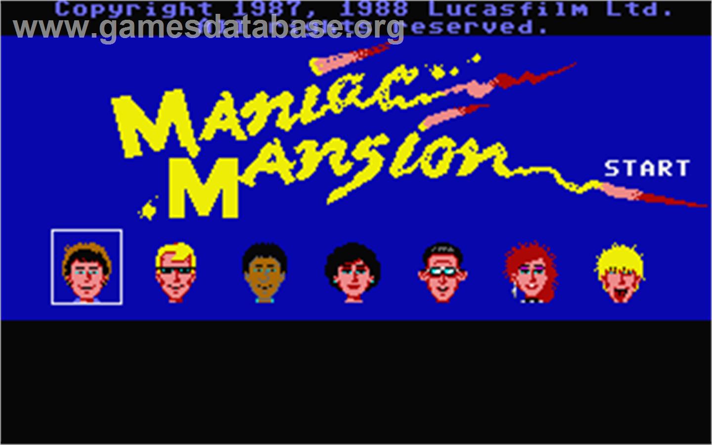 Maniac Mansion - Atari ST - Artwork - Title Screen