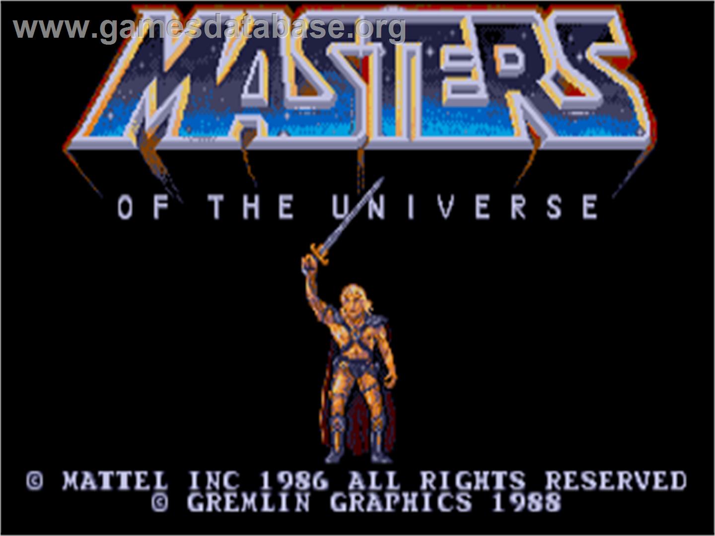 Masters Of The Universe - The Movie - Atari ST - Artwork - Title Screen