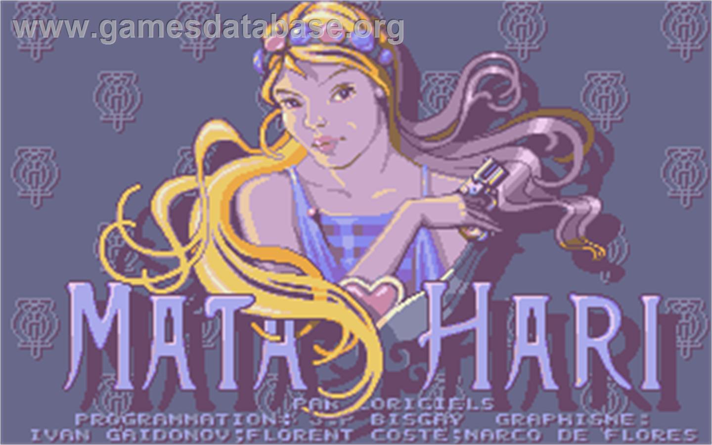 Mata Hari - Atari ST - Artwork - Title Screen