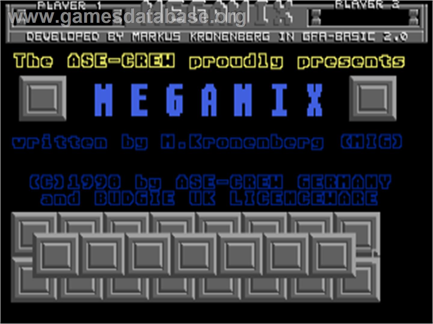 Megamix - Atari ST - Artwork - Title Screen