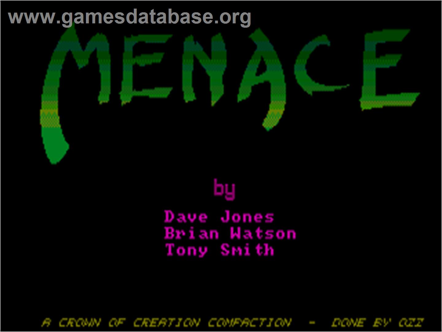 Menace - Atari ST - Artwork - Title Screen