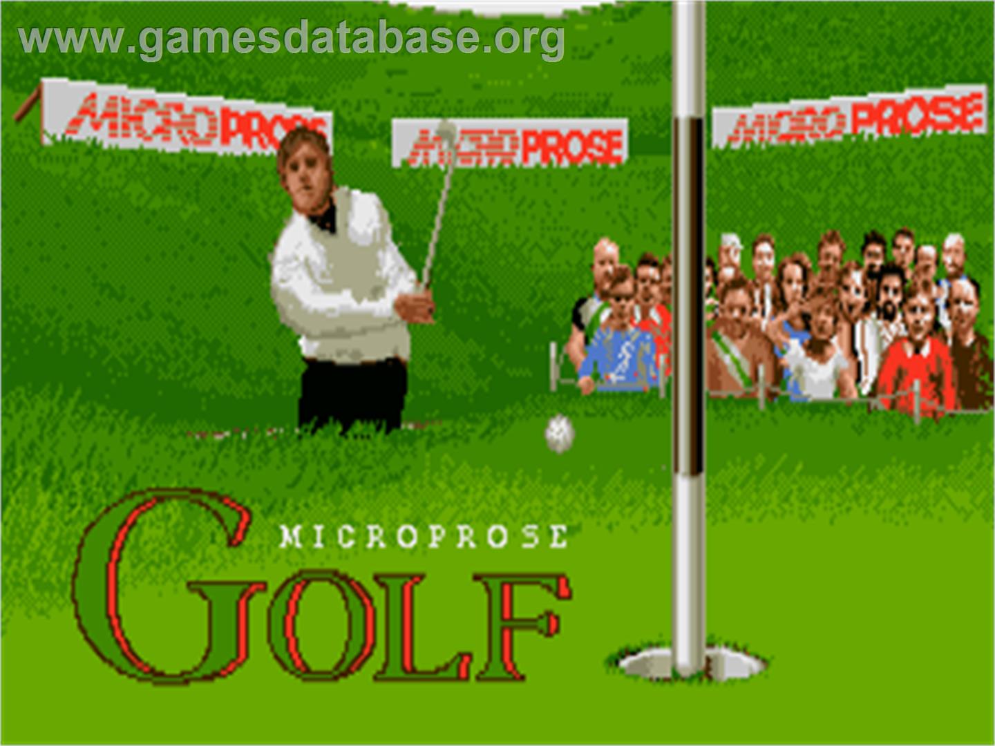 Microprose Golf - Atari ST - Artwork - Title Screen