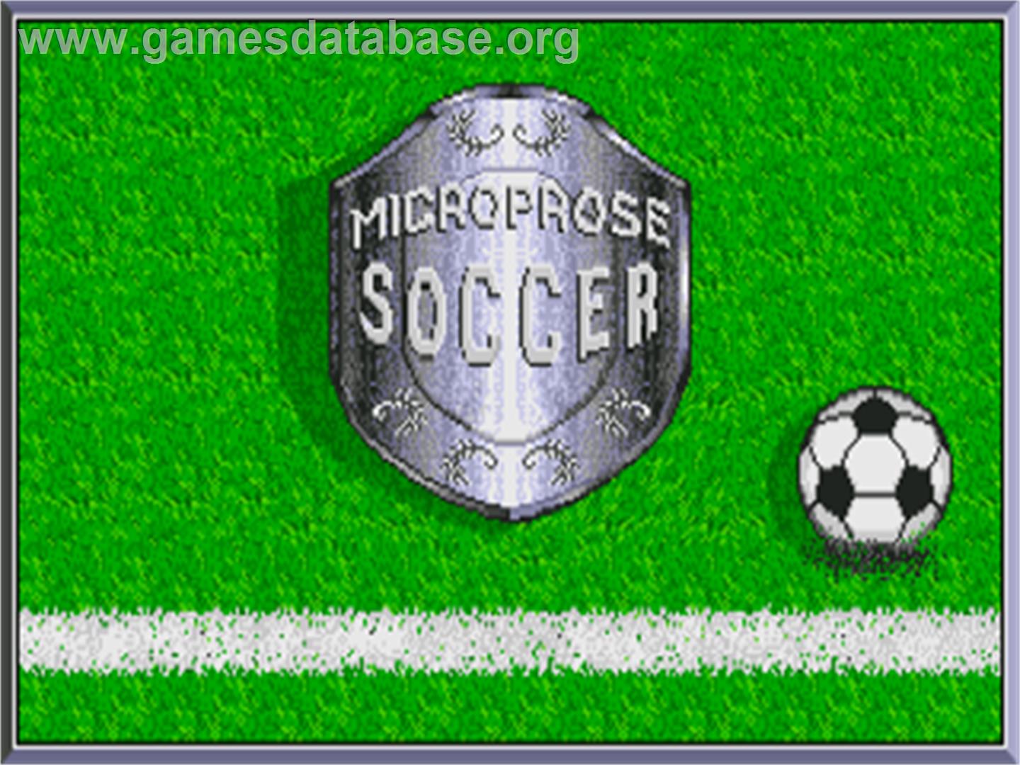 Microprose Soccer - Atari ST - Artwork - Title Screen