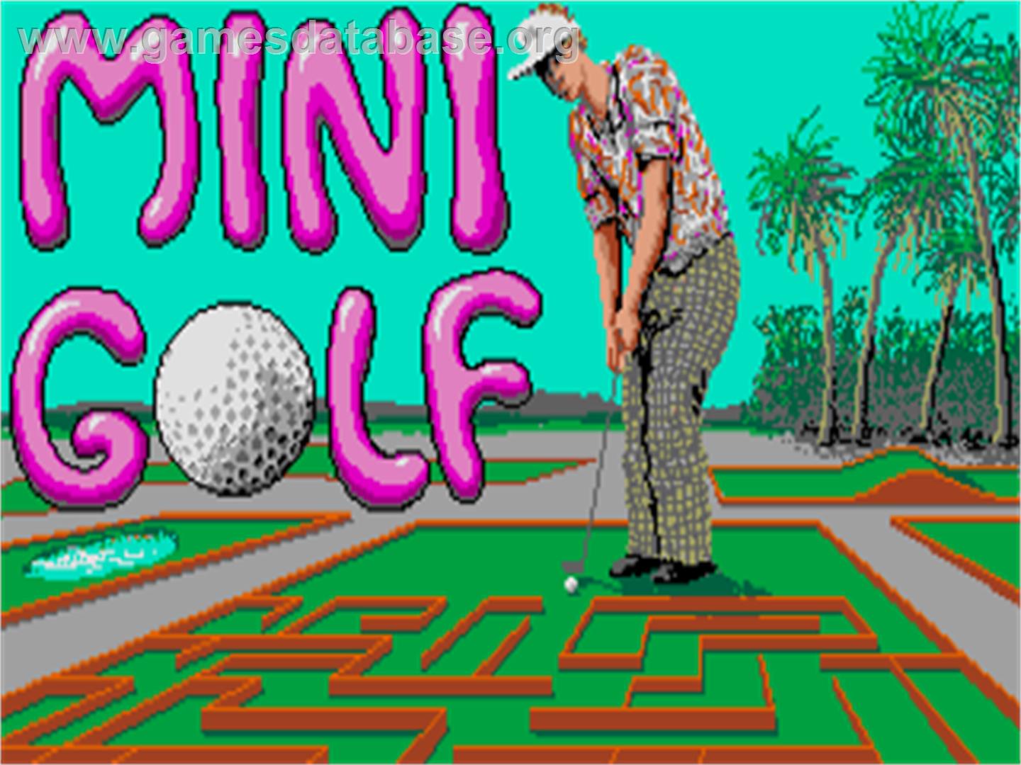 Mini Golf - Atari ST - Artwork - Title Screen