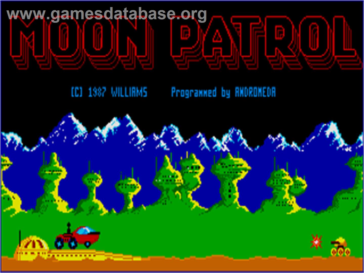 Moon Patrol - Atari ST - Artwork - Title Screen