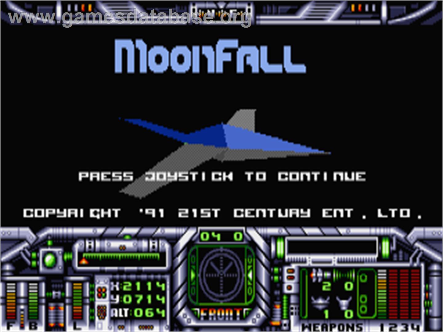 Moonfall - Atari ST - Artwork - Title Screen