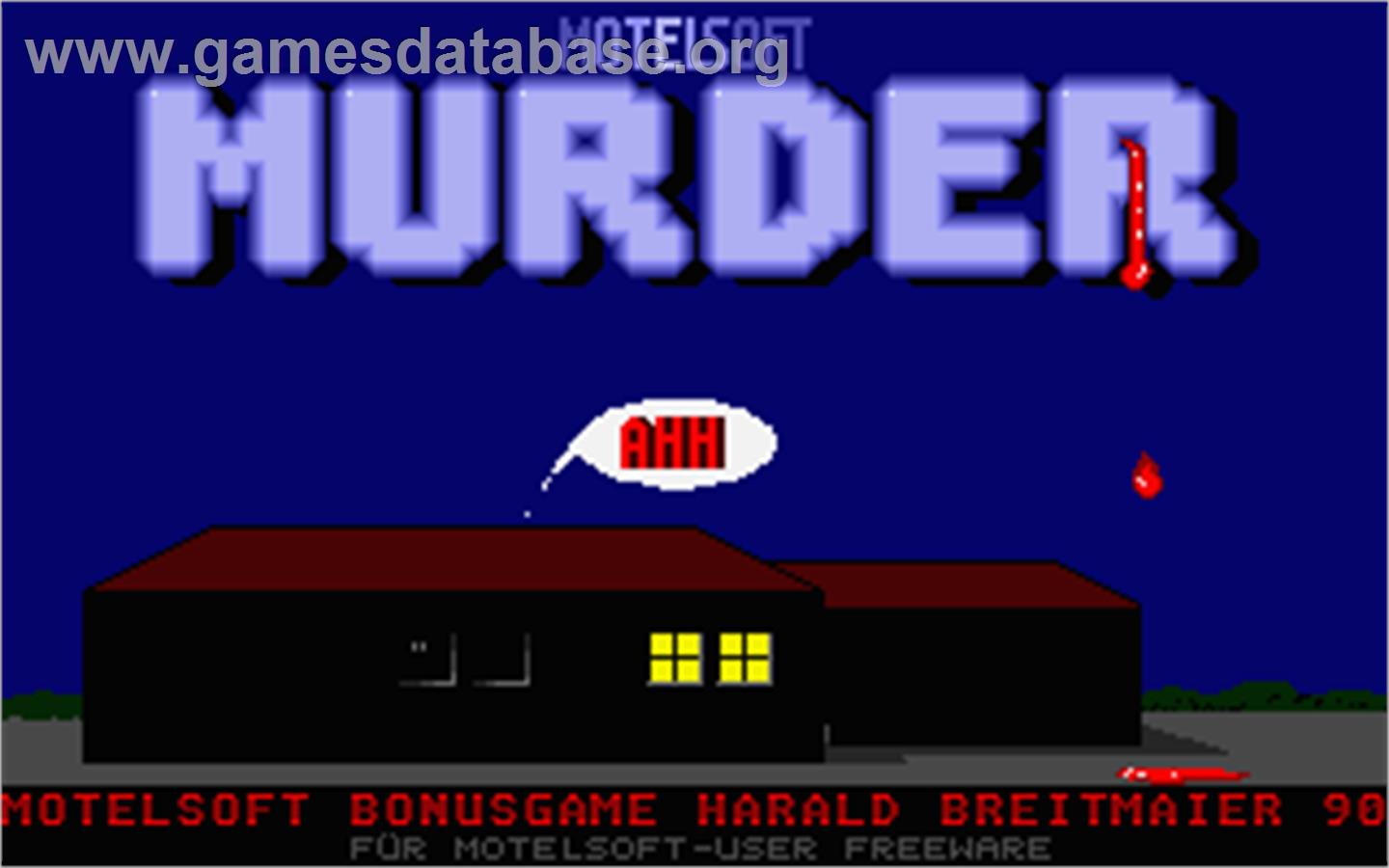 Murder - Atari ST - Artwork - Title Screen