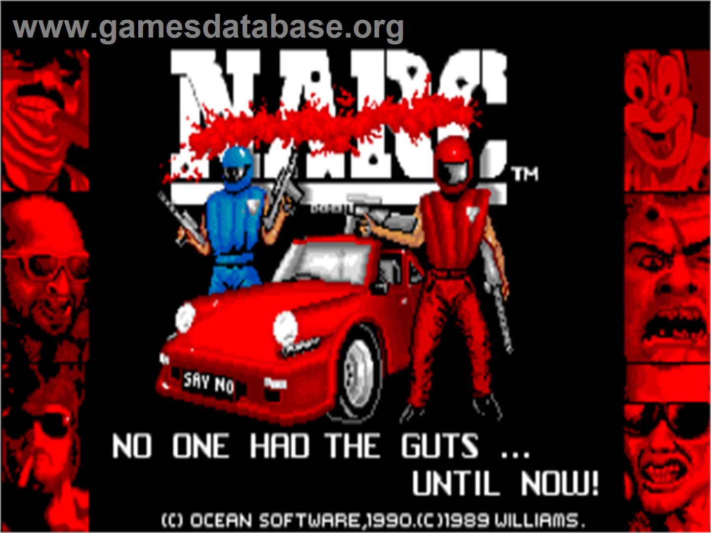 NARC - Atari ST - Artwork - Title Screen