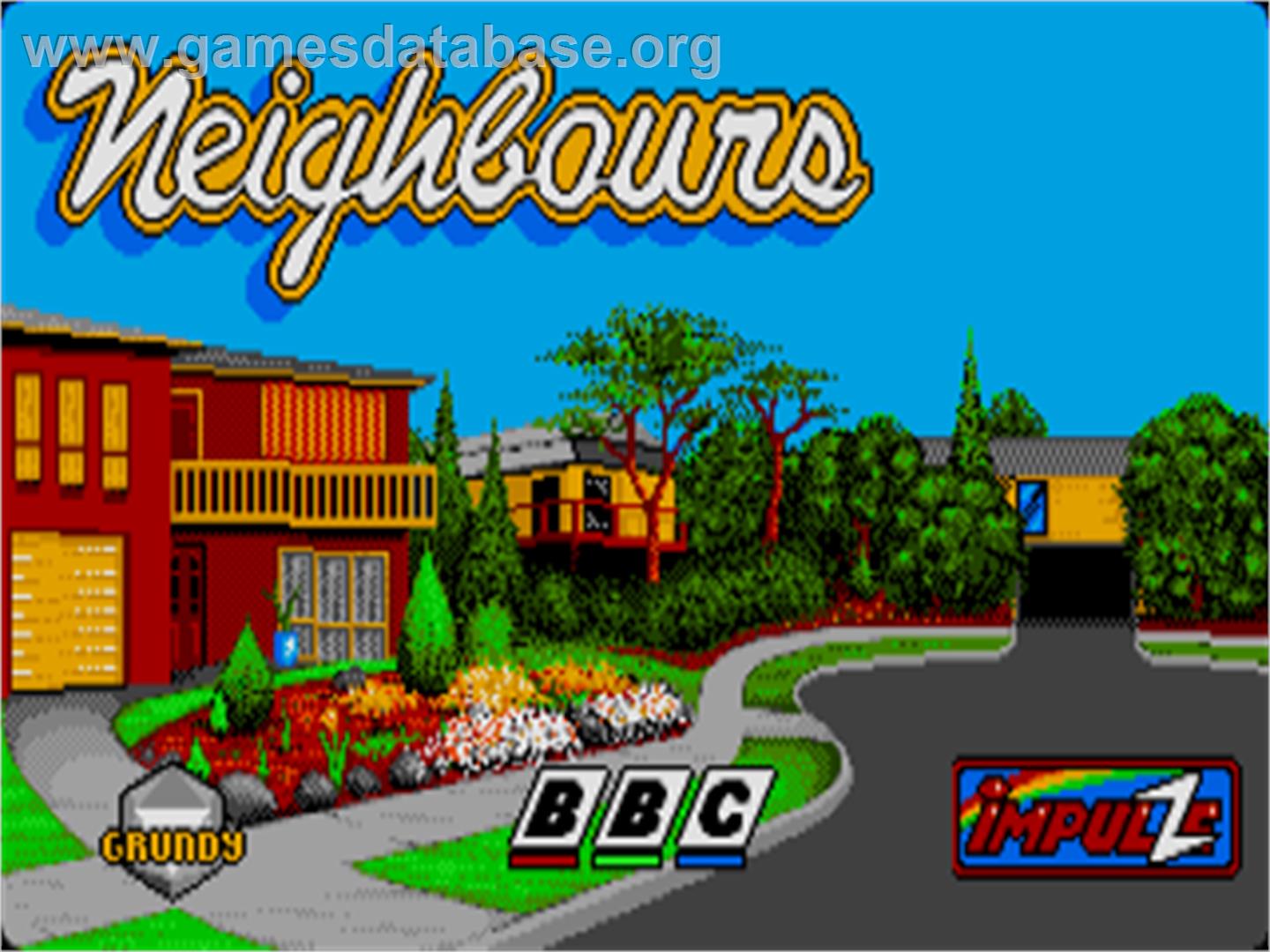 Neighbours - Atari ST - Artwork - Title Screen