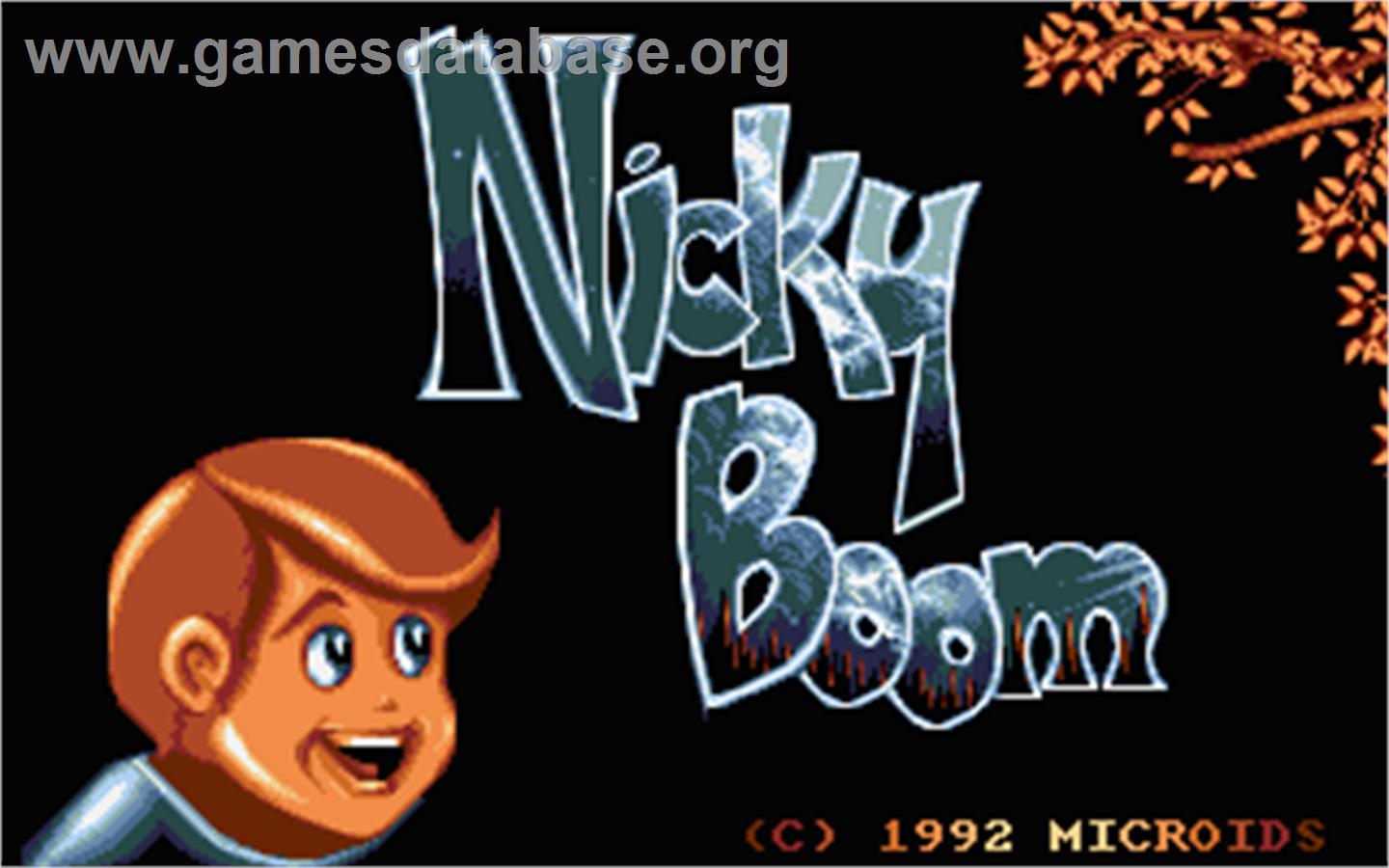 Nicky Boom - Atari ST - Artwork - Title Screen