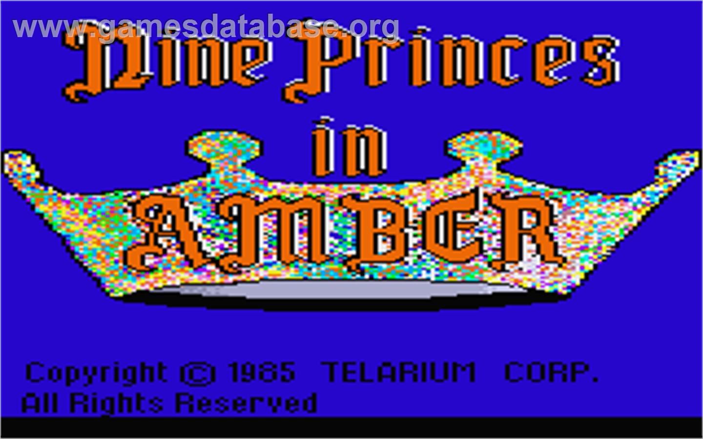 Nine Princes in Amber - Atari ST - Artwork - Title Screen