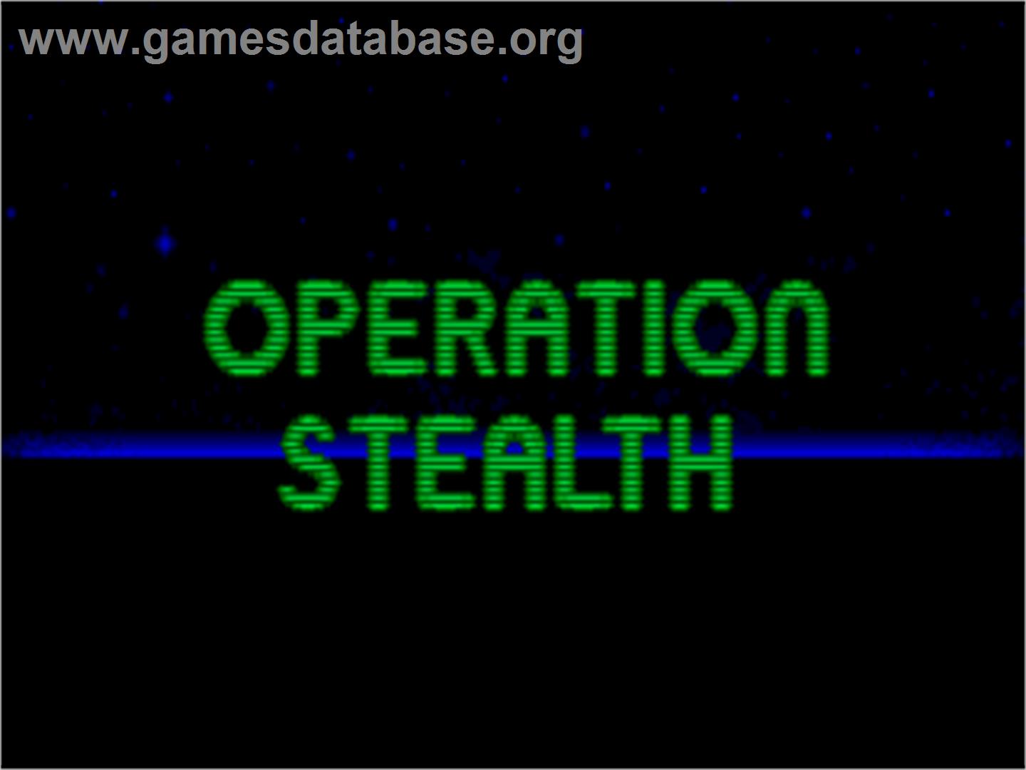 Operation Stealth - Atari ST - Artwork - Title Screen