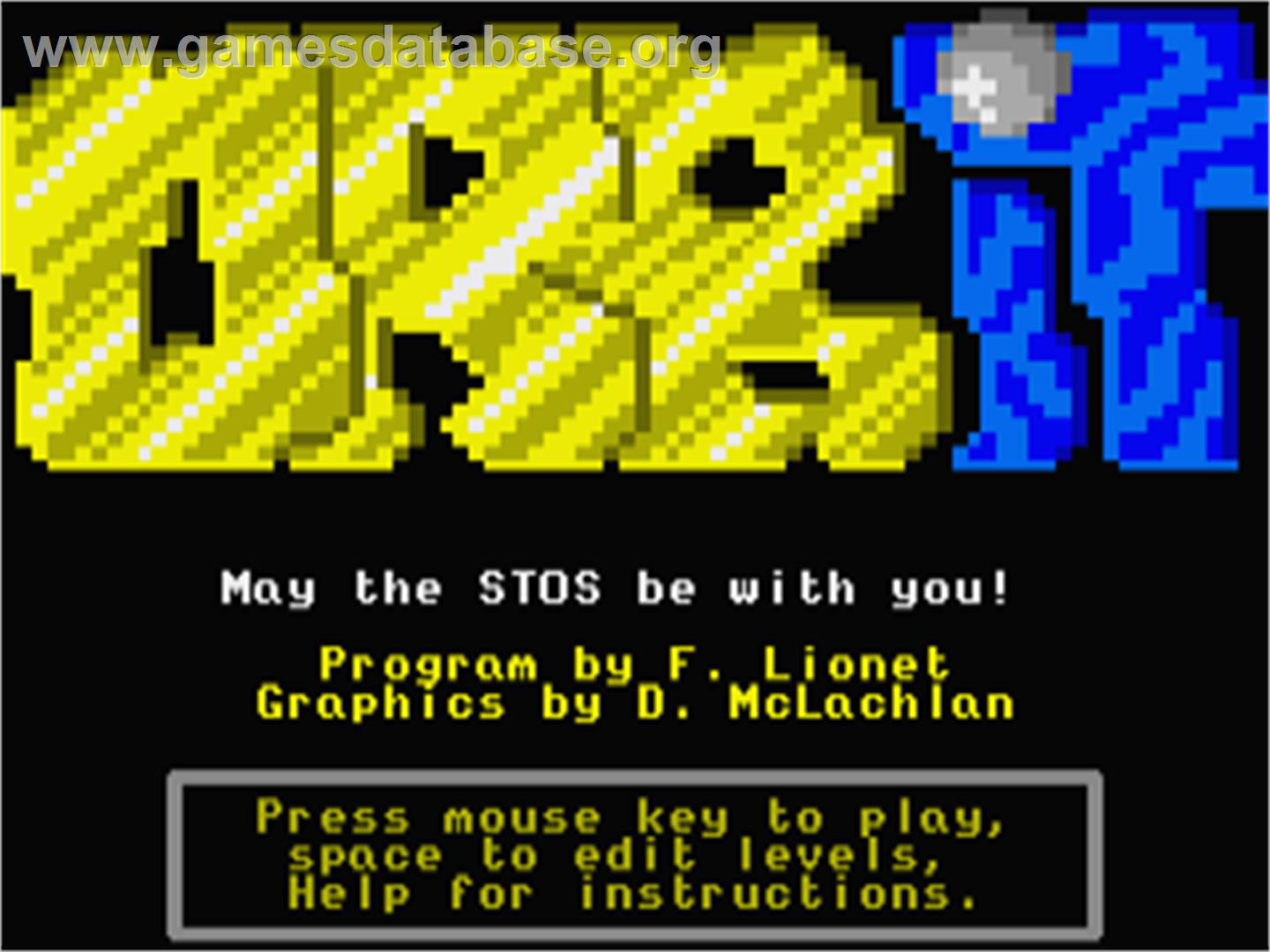 Orbit - Atari ST - Artwork - Title Screen