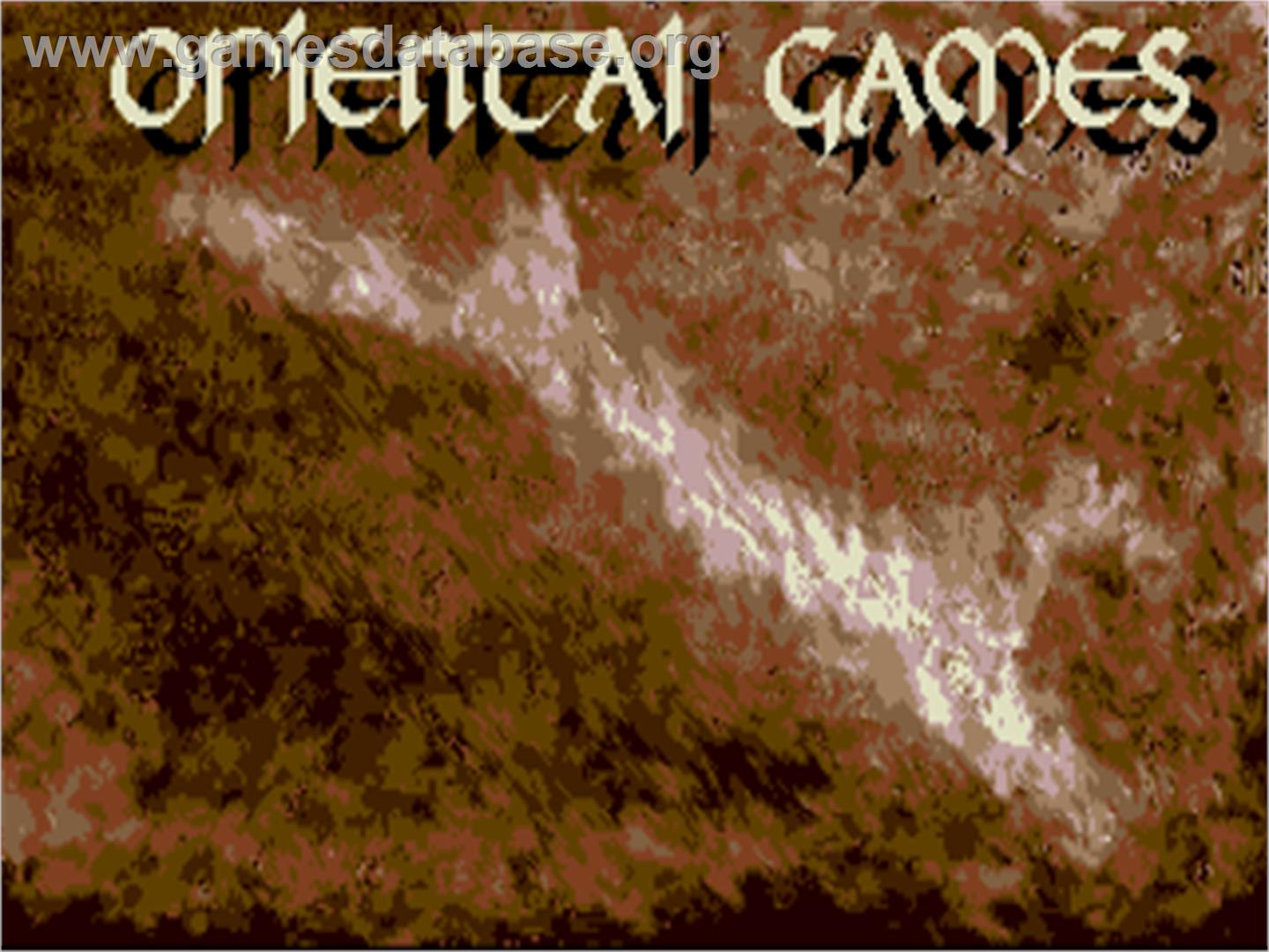 Oriental Games - Atari ST - Artwork - Title Screen