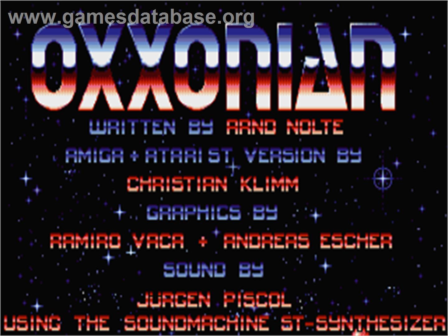 Oxxonian - Atari ST - Artwork - Title Screen