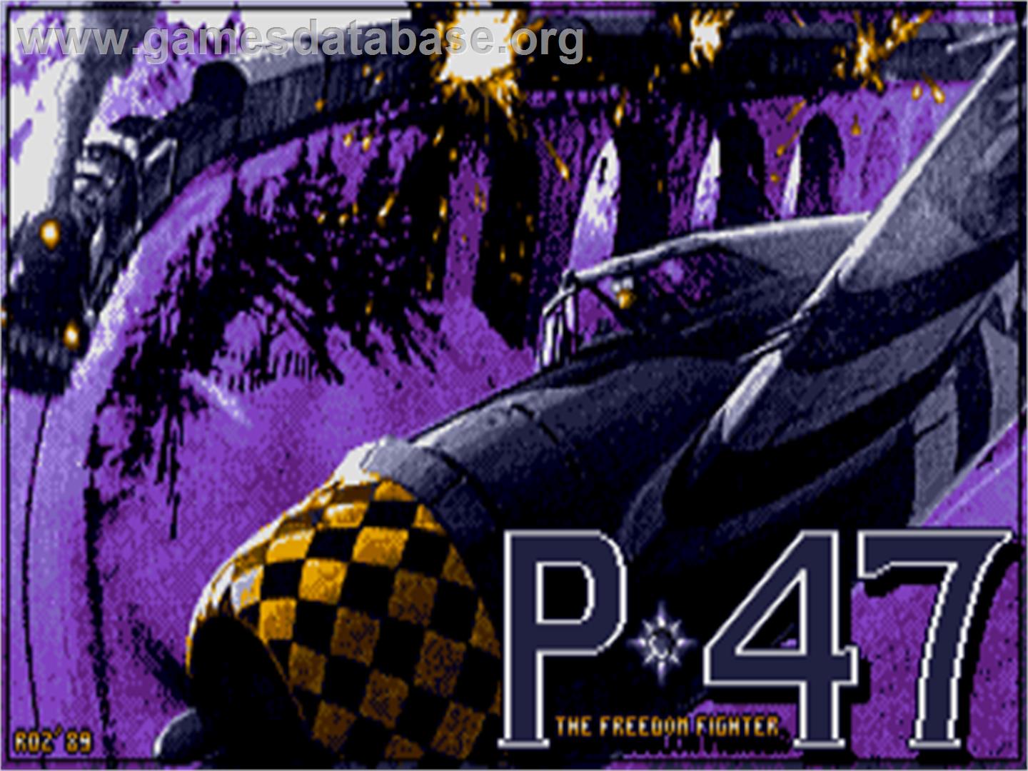 P47 Thunderbolt - Atari ST - Artwork - Title Screen