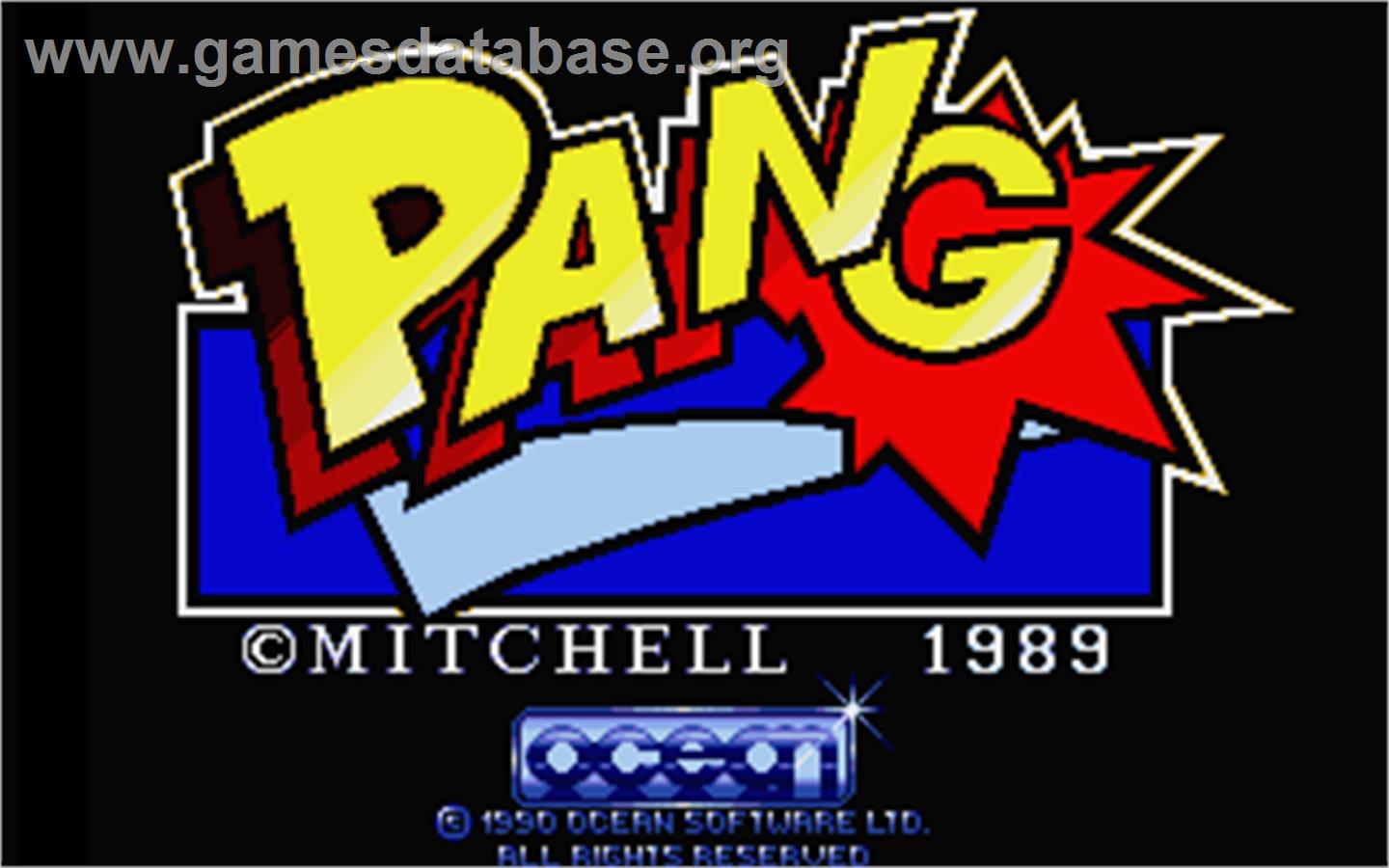 Pang - Atari ST - Artwork - Title Screen