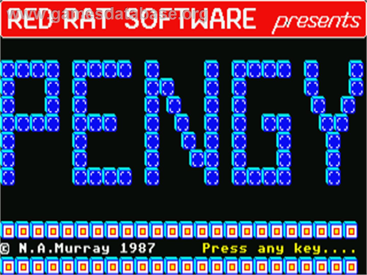 Pengy - Atari ST - Artwork - Title Screen