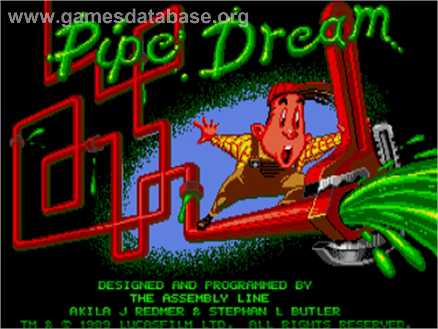 Pipe Mania - Atari ST - Artwork - Title Screen