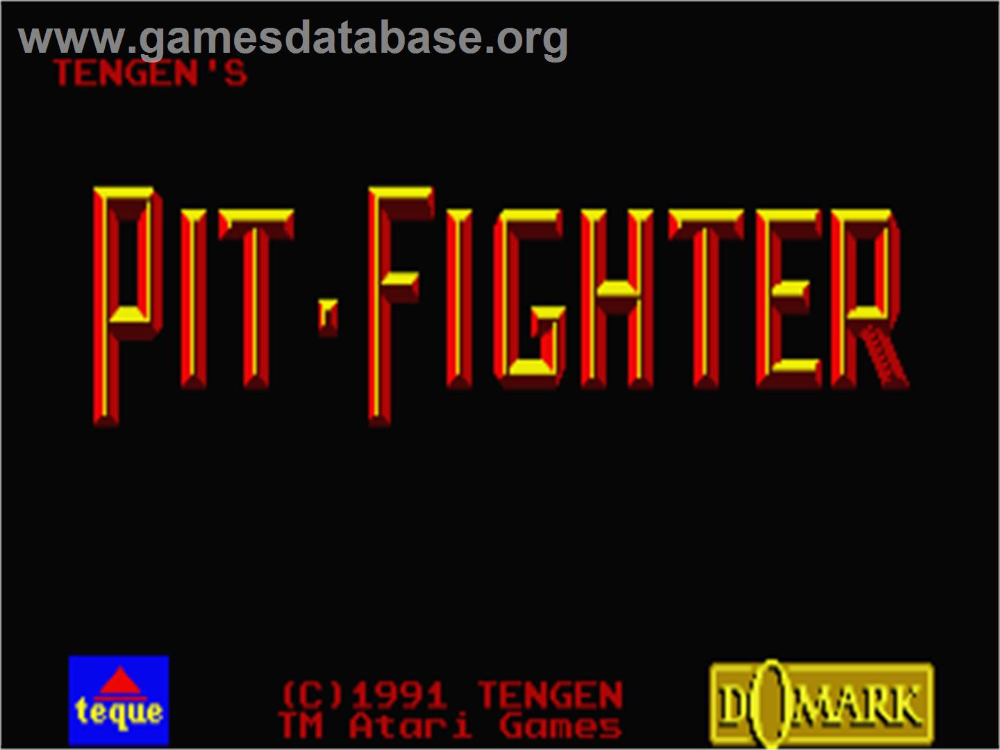 Pit-Fighter - Atari ST - Artwork - Title Screen
