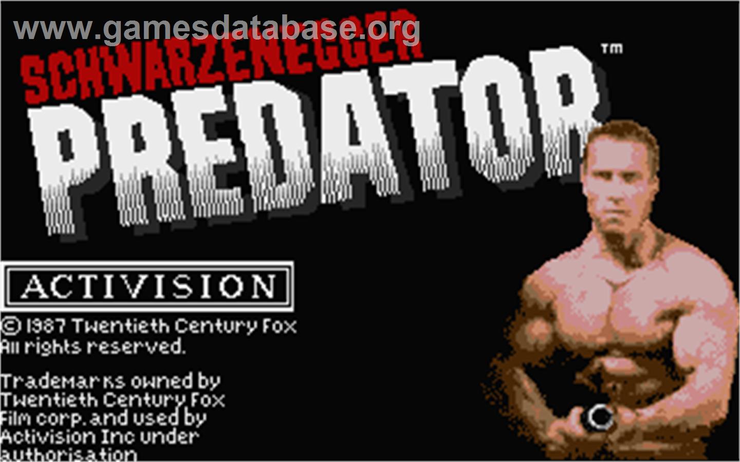 Predator - Atari ST - Artwork - Title Screen