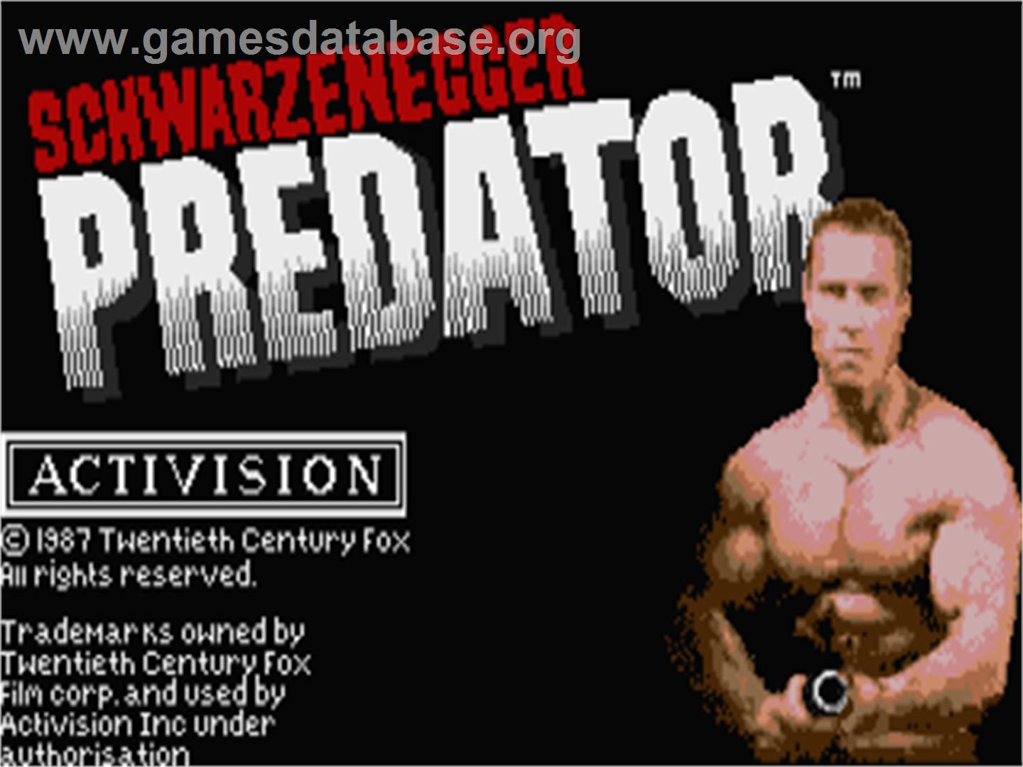 Predator - Atari ST - Artwork - Title Screen