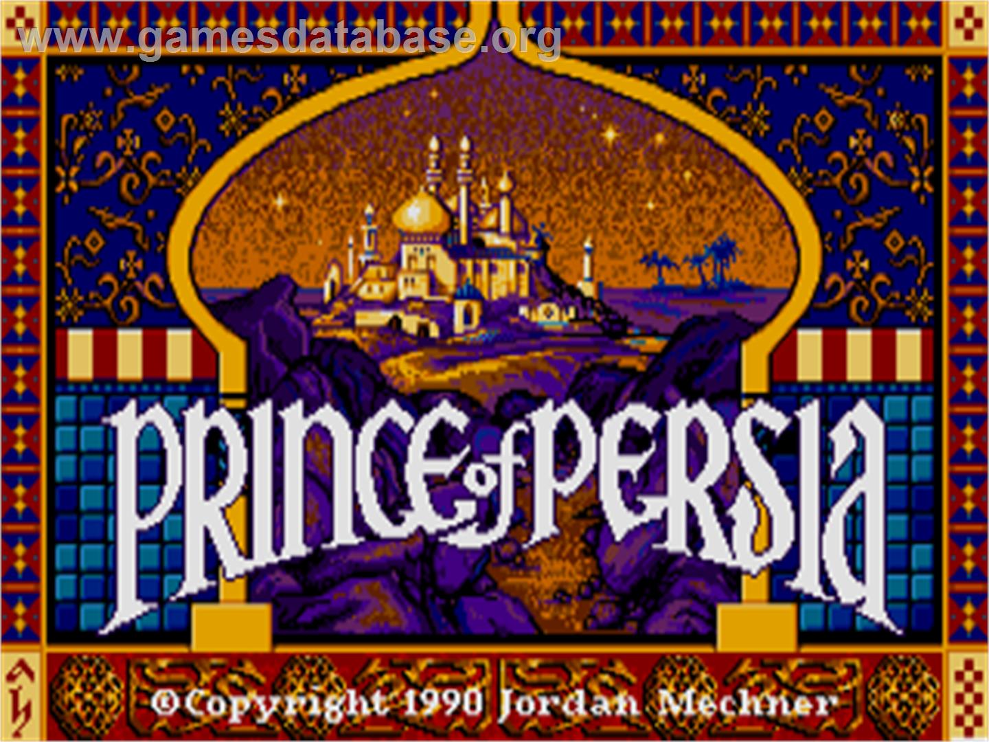 Prince Of Persia - Atari ST - Artwork - Title Screen