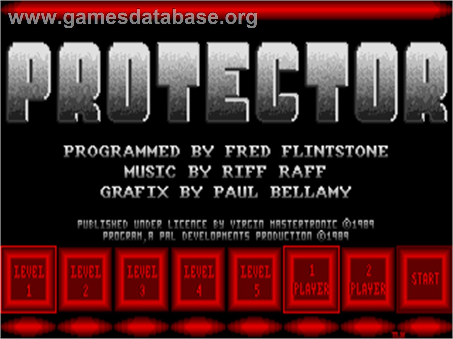Protector - Atari ST - Artwork - Title Screen