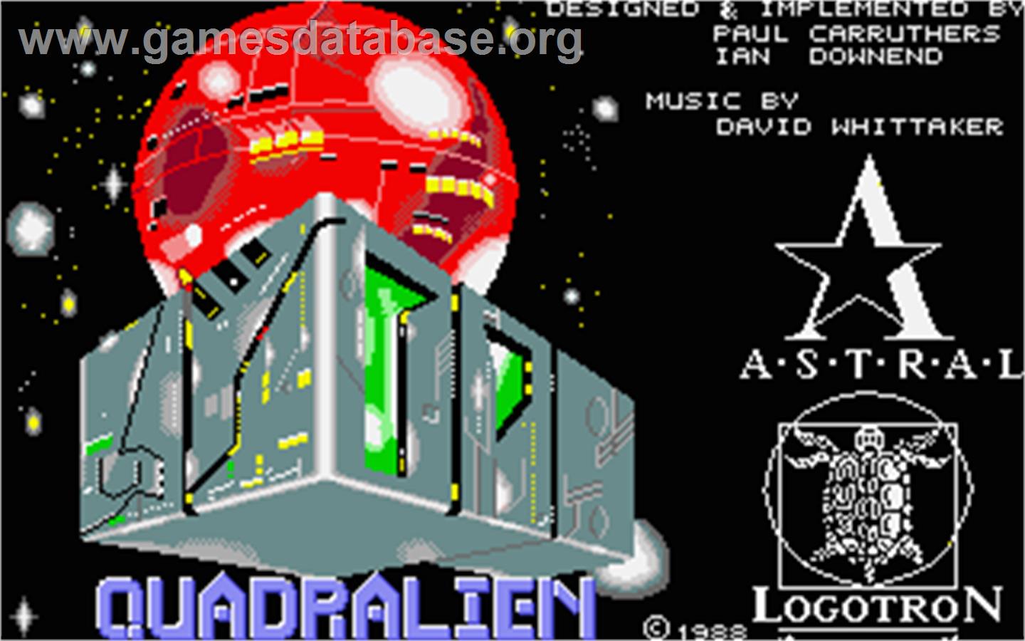 Quadralien - Atari ST - Artwork - Title Screen