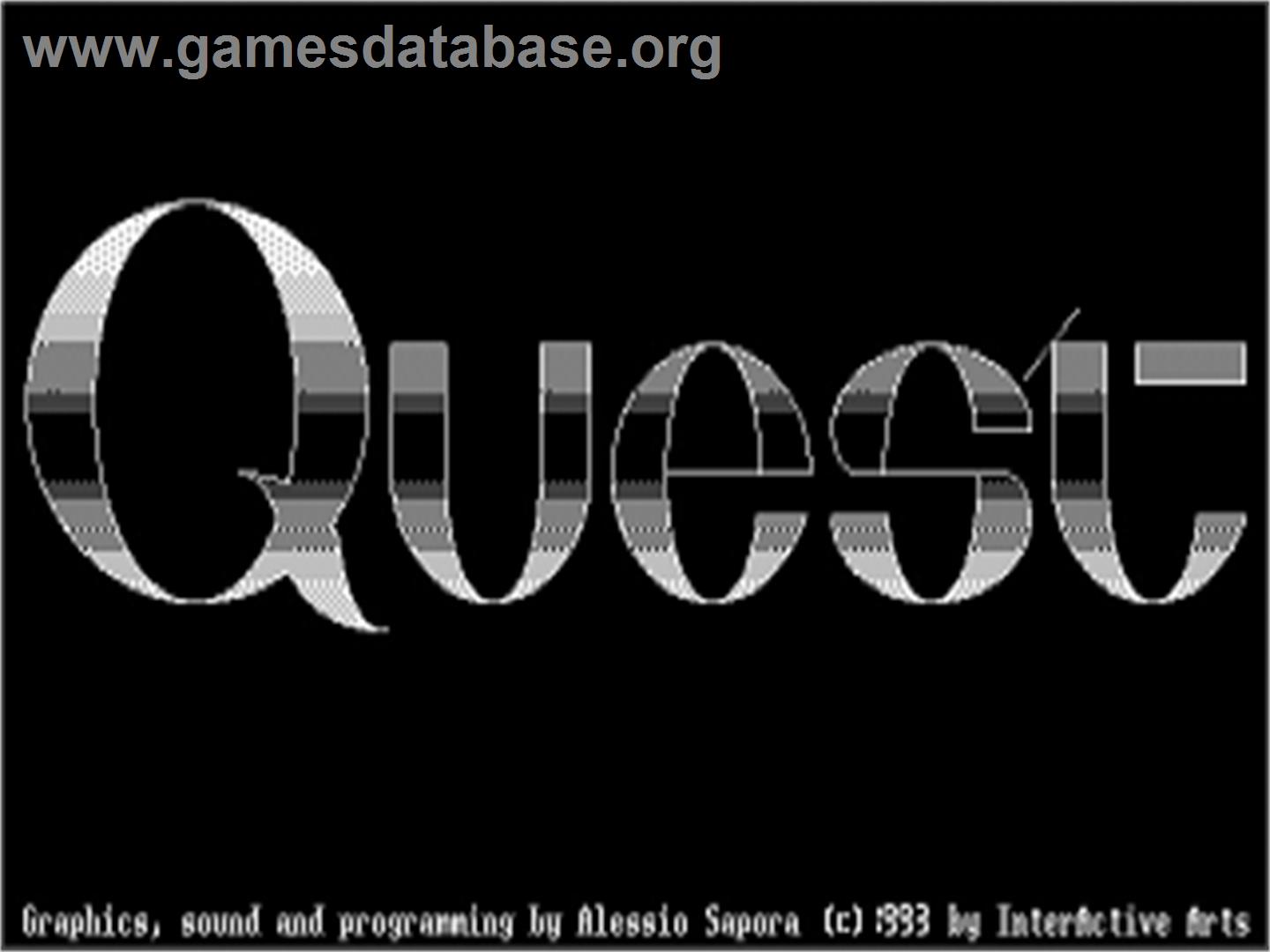 Quest - Atari ST - Artwork - Title Screen